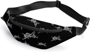 Pirate Fish Cute Fanny Pack Crossbody Lightweight Waist Bag for Men Women Outdoors Sports Hiking