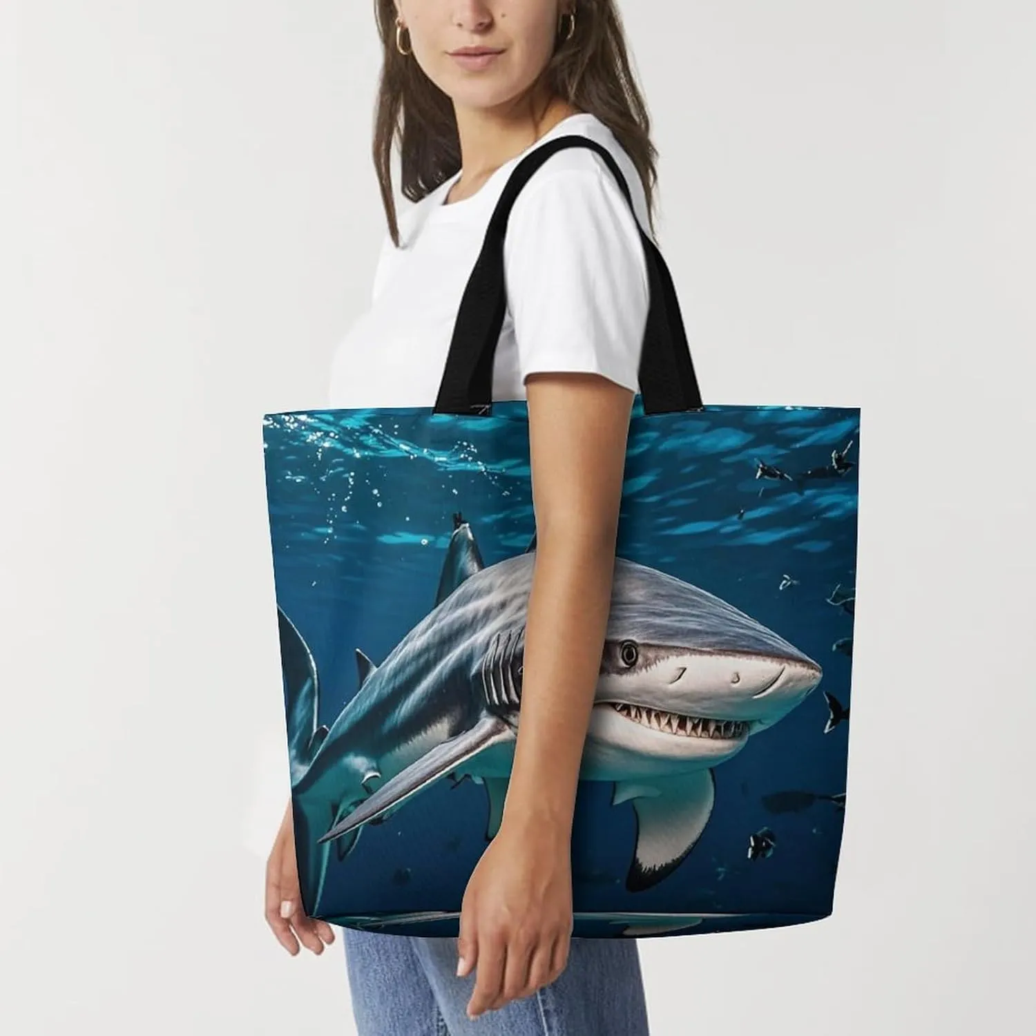 Poker Tournament Tote Bag for Women Reusable Grocery Shoulder Bags Shopping Bag for Travel, Groceries