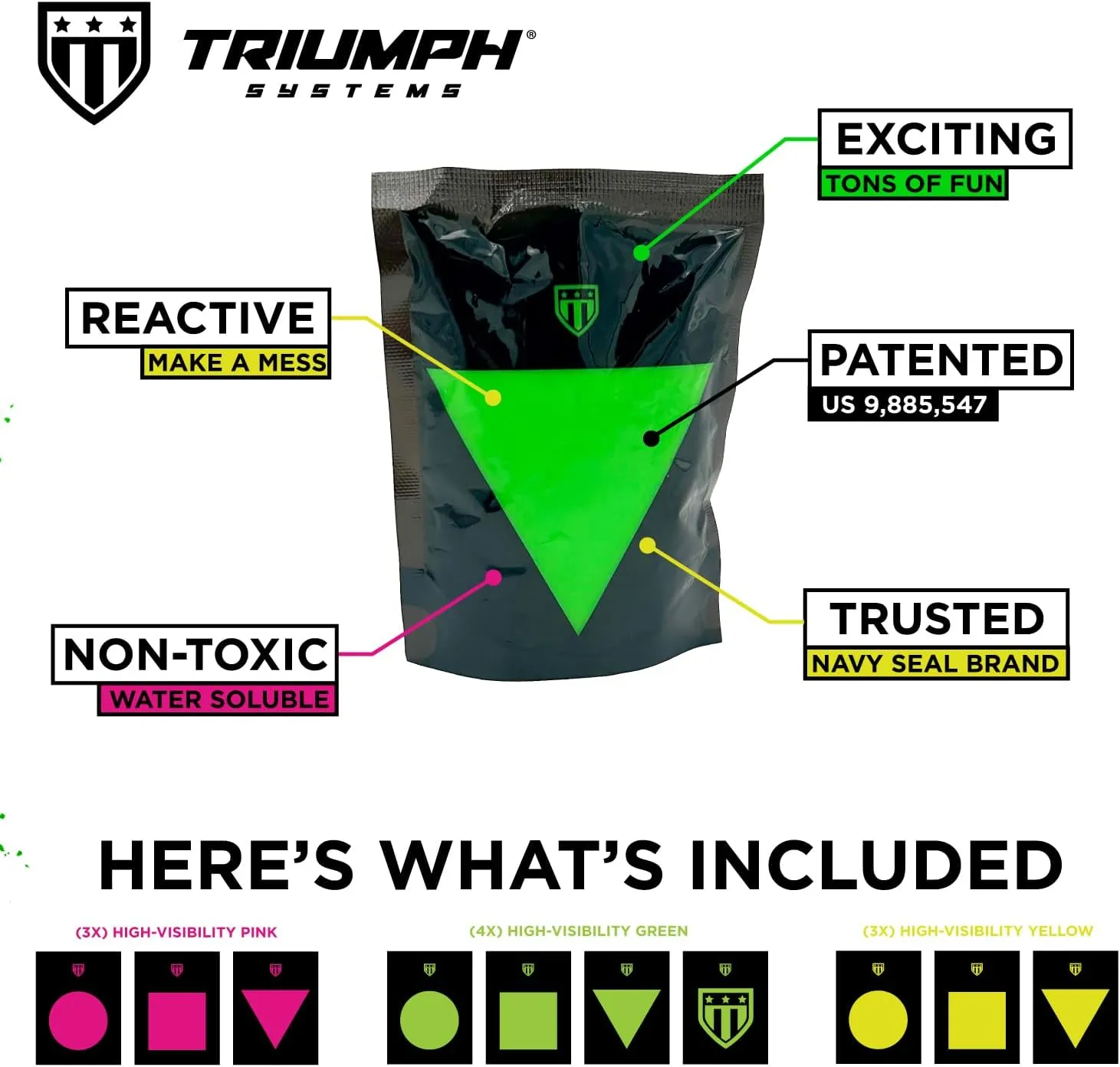 Pop Pack Bursting Targets - Splatter Targets - Precision Range Target - Multi-Variable Shooting System – Targets for Shooting