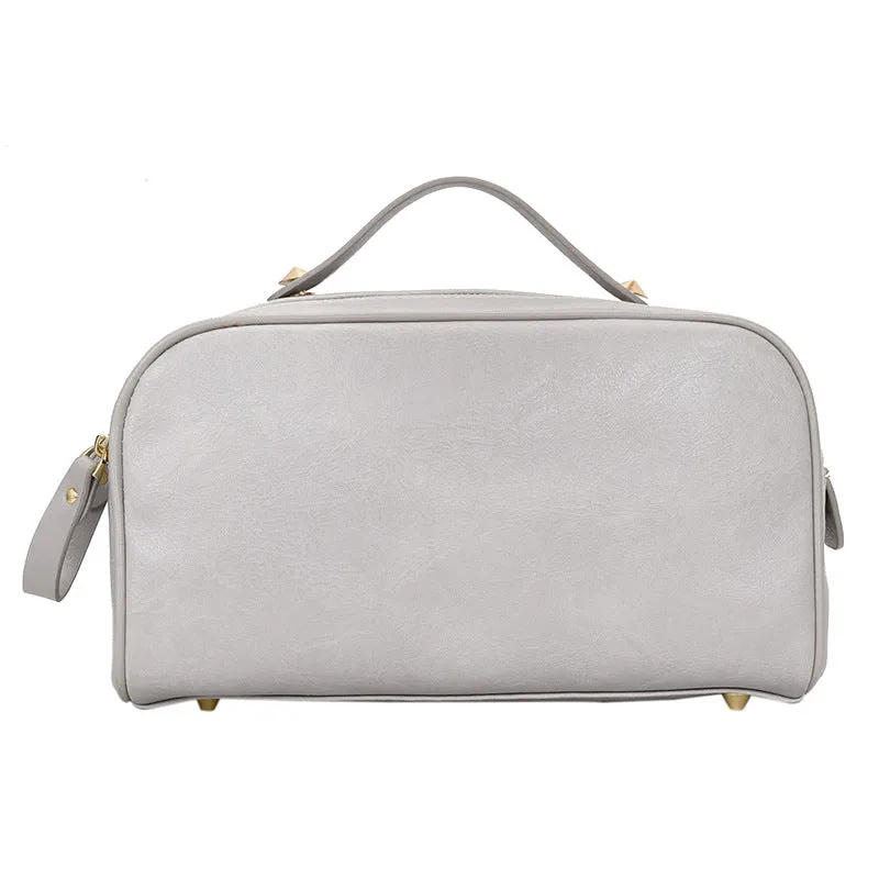 Portable Simple Fashionable Large Capacity Solid Cosmetic Bags
