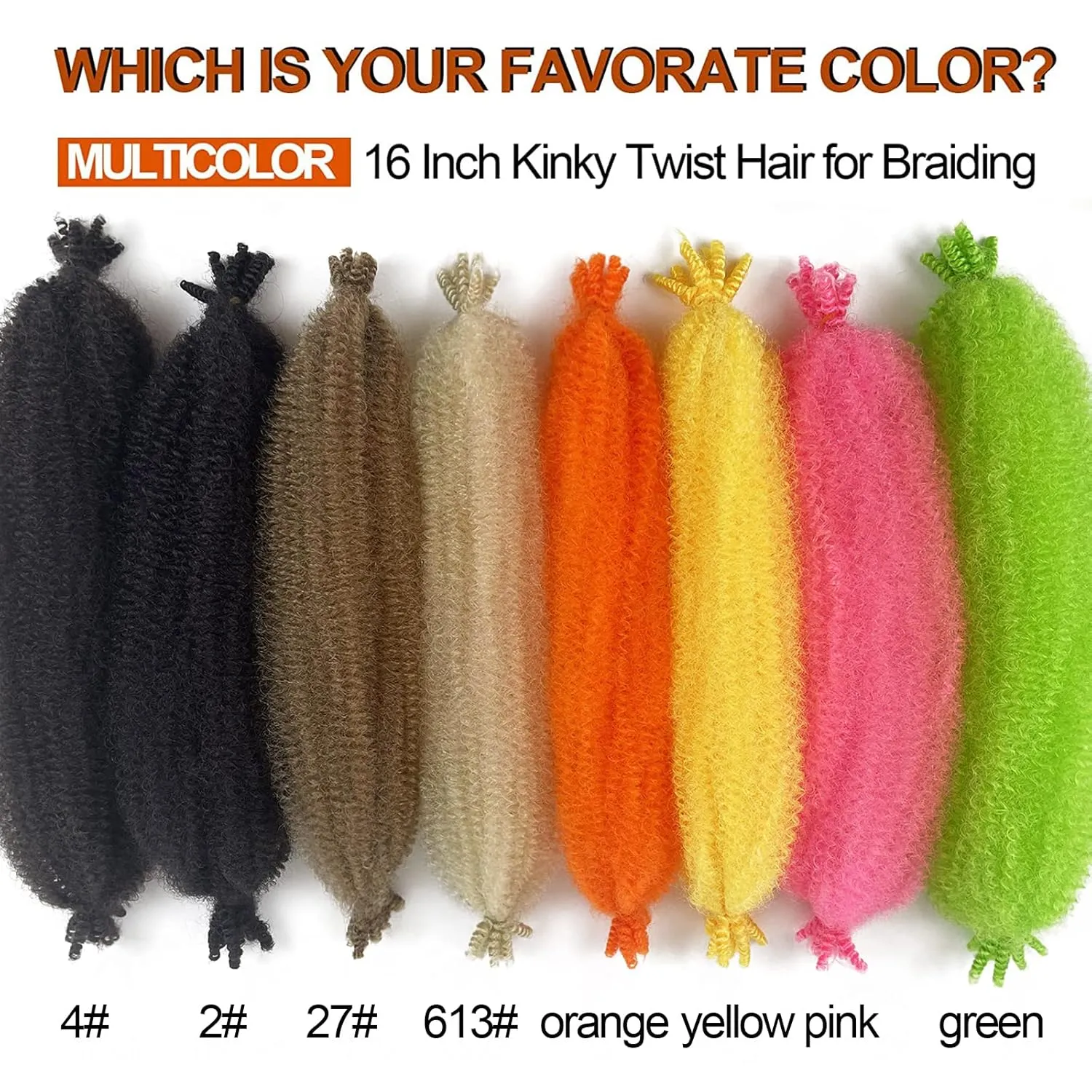 Pre-Fluffed Spring Twist Hair Color 4 Springy Afro Twist Hair 8 Packs Brown Marley Twist Braiding Hair for Distressed Butterfly Locs 16 Inch 4# Spring Twist Crochet Hair Extension (16in 8P 4#)…