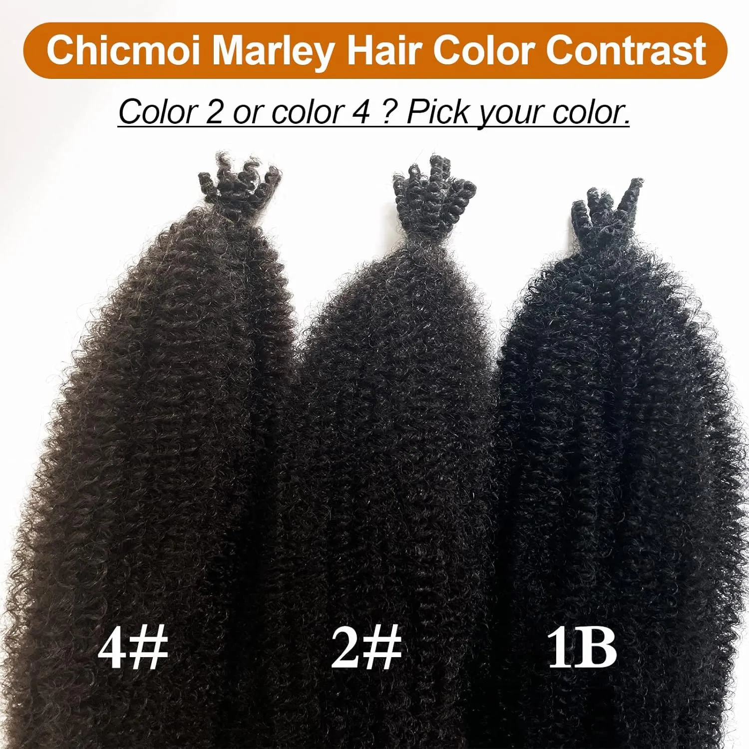 Pre-Fluffed Spring Twist Hair Color 4 Springy Afro Twist Hair 8 Packs Brown Marley Twist Braiding Hair for Distressed Butterfly Locs 16 Inch 4# Spring Twist Crochet Hair Extension (16in 8P 4#)…