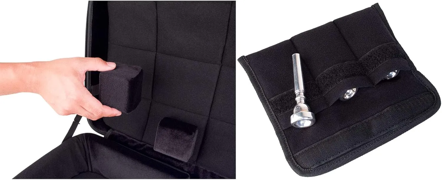 Protec Micro ZIP Triple Trumpet Case with Wheels, Blue, Model BLT301TBX