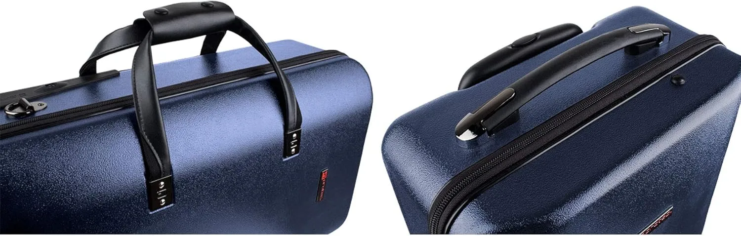 Protec Micro ZIP Triple Trumpet Case with Wheels, Blue, Model BLT301TBX