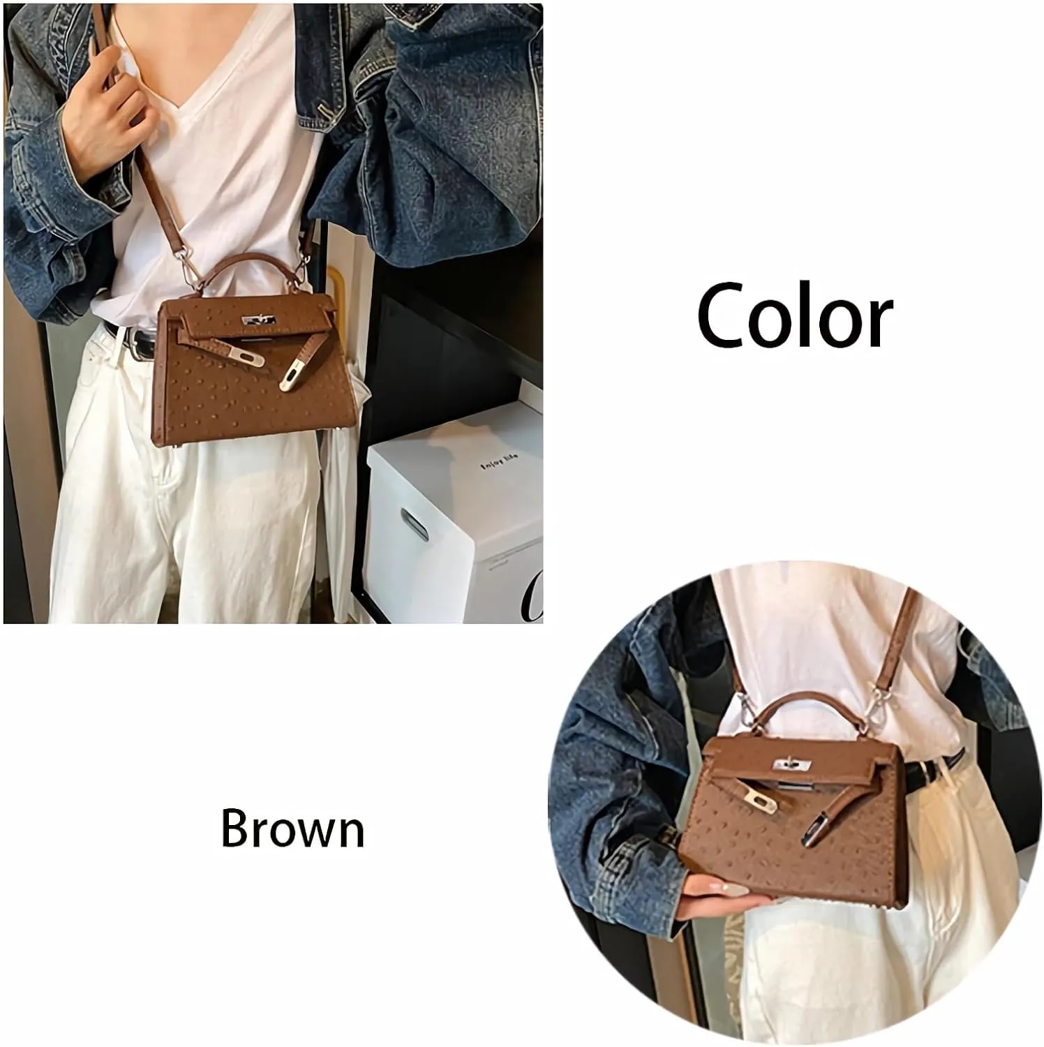 PU simple handbags women's vintage underarm Purses fashion shoulder bags and crossbody Bags