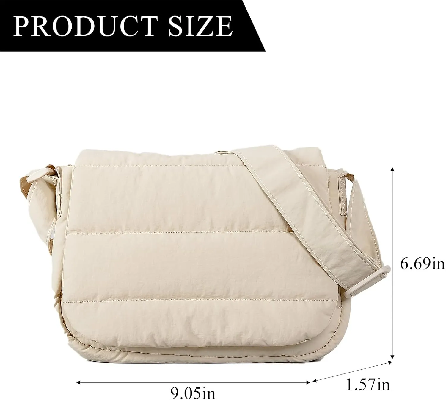Puffer Bag Small Quilted Tote Bag for Women Nylon Lightweight Shoulder Crossbody Bags Filled with Cotton Purse