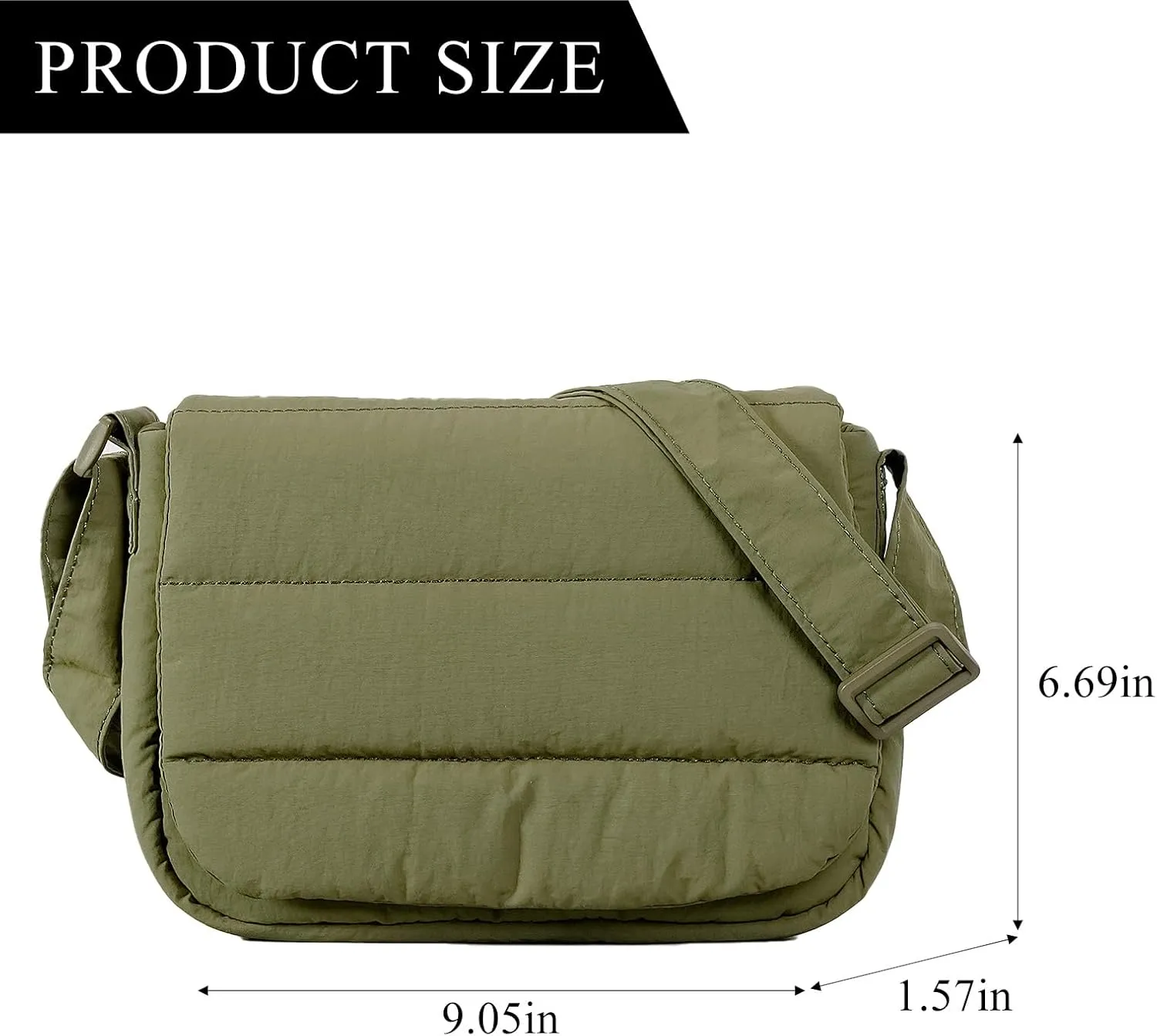Puffer Bag Small Quilted Tote Bag for Women Nylon Lightweight Shoulder Crossbody Bags Filled with Cotton Purse