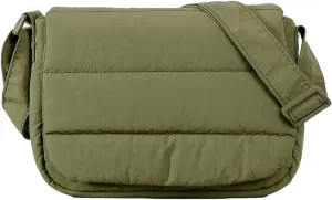 Puffer Bag Small Quilted Tote Bag for Women Nylon Lightweight Shoulder Crossbody Bags Filled with Cotton Purse