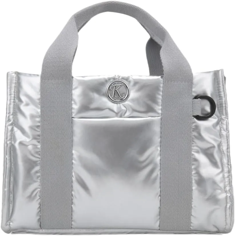 Puffer Tote Bag for Women Quilted Crossbody Bag Puffy Shoulder Handbag Lightweight Trendy Puffer Purse for Work Travel