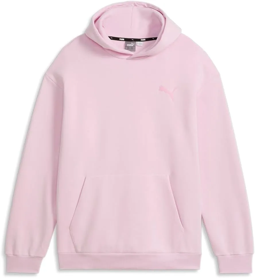 PUMA Mens Elevated Logo Hoodie Casual Outerwear Casual Insulated - Pink - Size XL