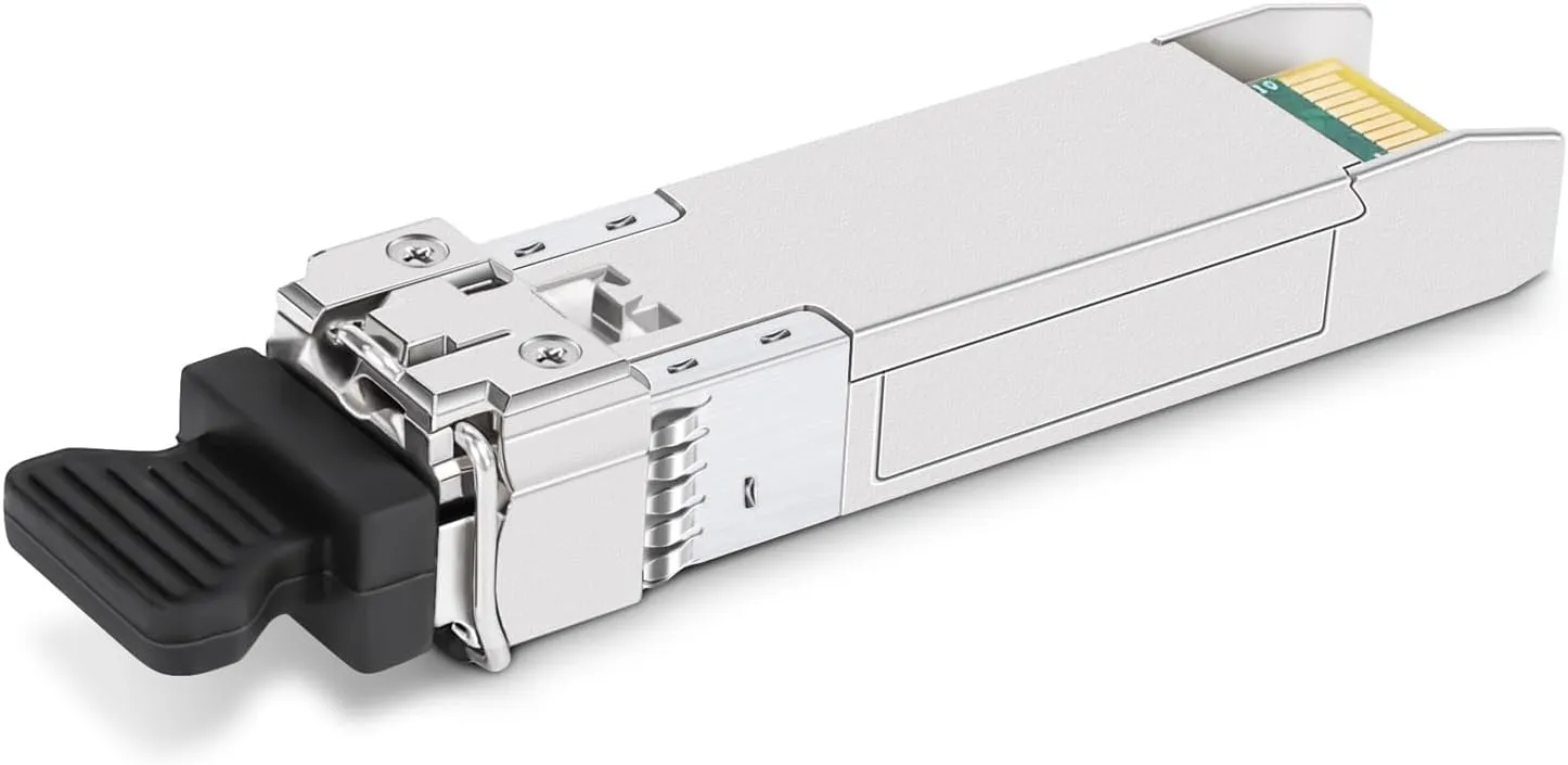 QSFPTEK 4 Packs 10GBASE-SR SFP  Module, 10G Multimode SFP 850nm LC Transceiver with 300M DDM, Compatible with Cisco SFP-10G-SR, Ubiquiti UF-MM-10G,Fortinet, Mikrotik