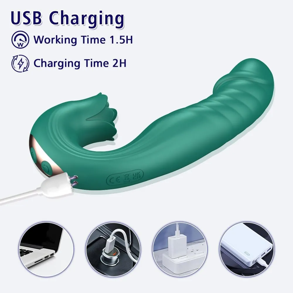 Quiet Bullet Tool-Powerful 7 Modes Small Silicone Massage Rod for Women Portable & Handheld Personal Wireless Bullet Tool for Quick Relaxation AL042722