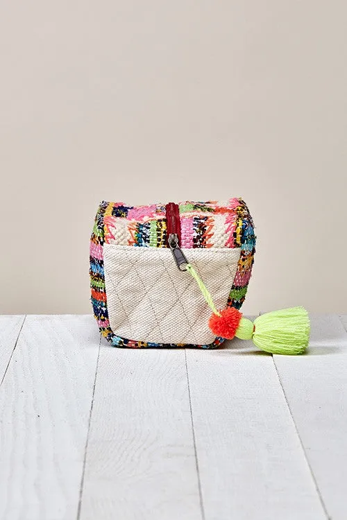 Rag Rug Origami Make Up Bag