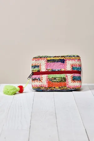 Rag Rug Origami Make Up Bag