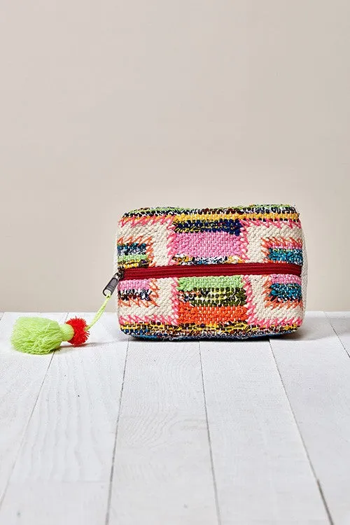 Rag Rug Origami Make Up Bag
