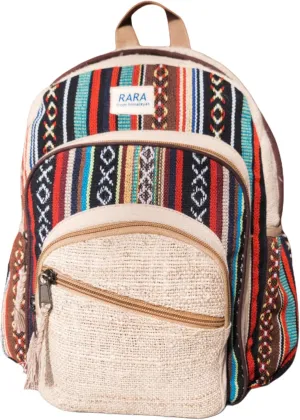 RARA Natural Hemp Backpack, Handmade & Eco-friendly, Unique Design Nepalese Backpack for Every Occasion.