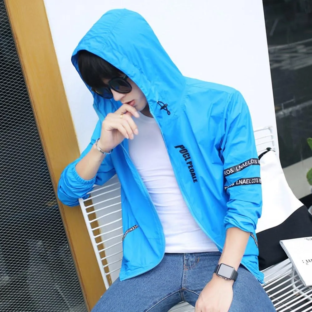 Rash Guards Men Super Thin Breathable Outdoor Coat Summer Students UV Protection Clothing