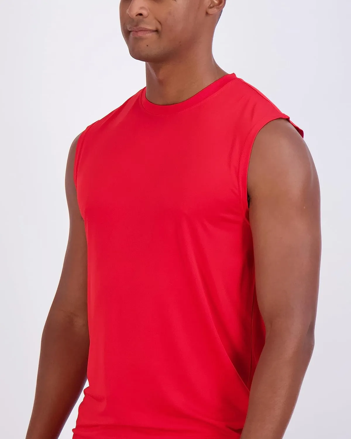 Real Essentials 3 & 5 Pack: Men's Dry-Fit Active Muscle Tank Top - Standard and Big & Tall Sizes (S-5XLT)