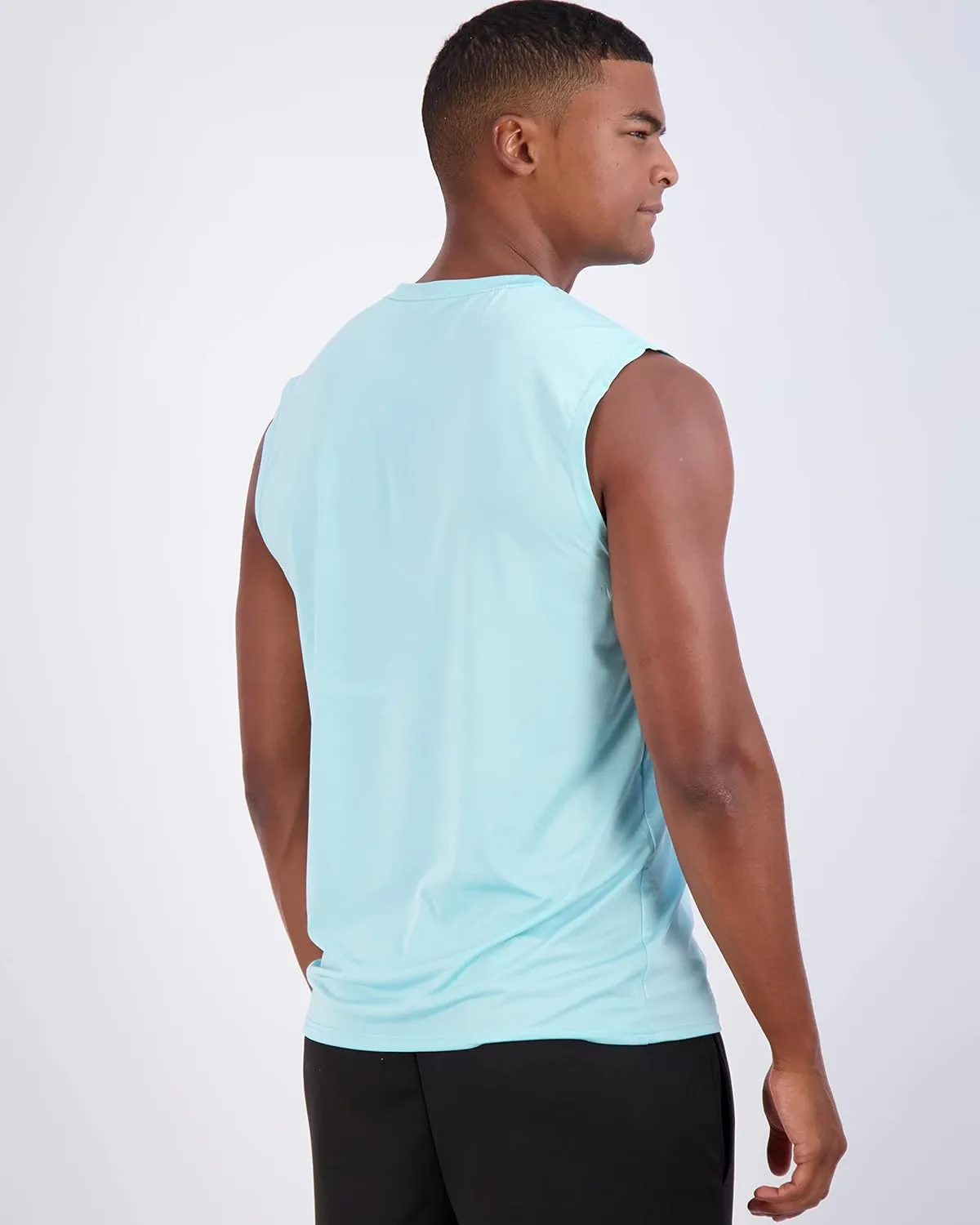Real Essentials 3 & 5 Pack: Men's Dry-Fit Active Muscle Tank Top - Standard and Big & Tall Sizes (S-5XLT)