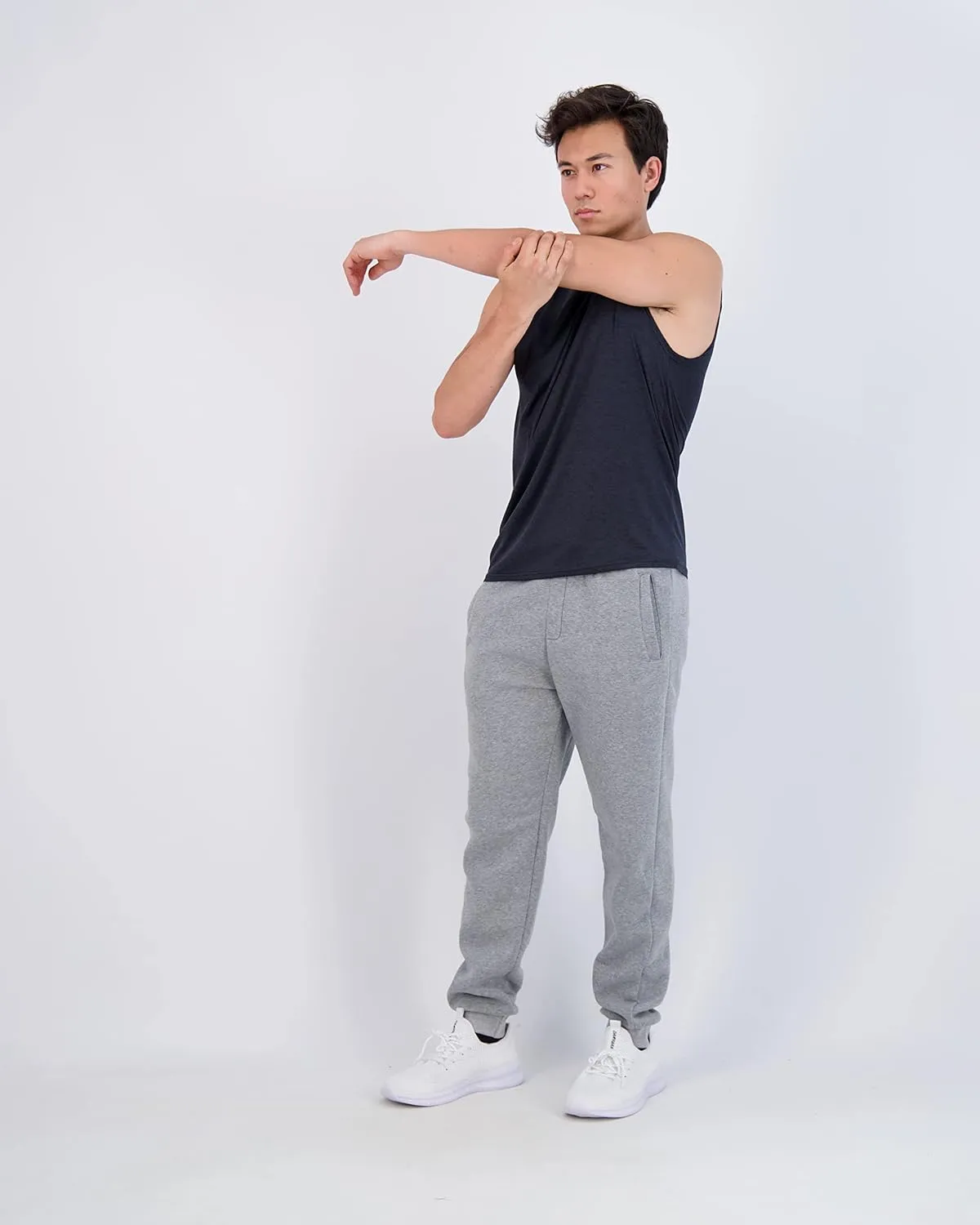 Real Essentials 3 & 5 Pack: Men's Dry-Fit Active Muscle Tank Top - Standard and Big & Tall Sizes (S-5XLT)