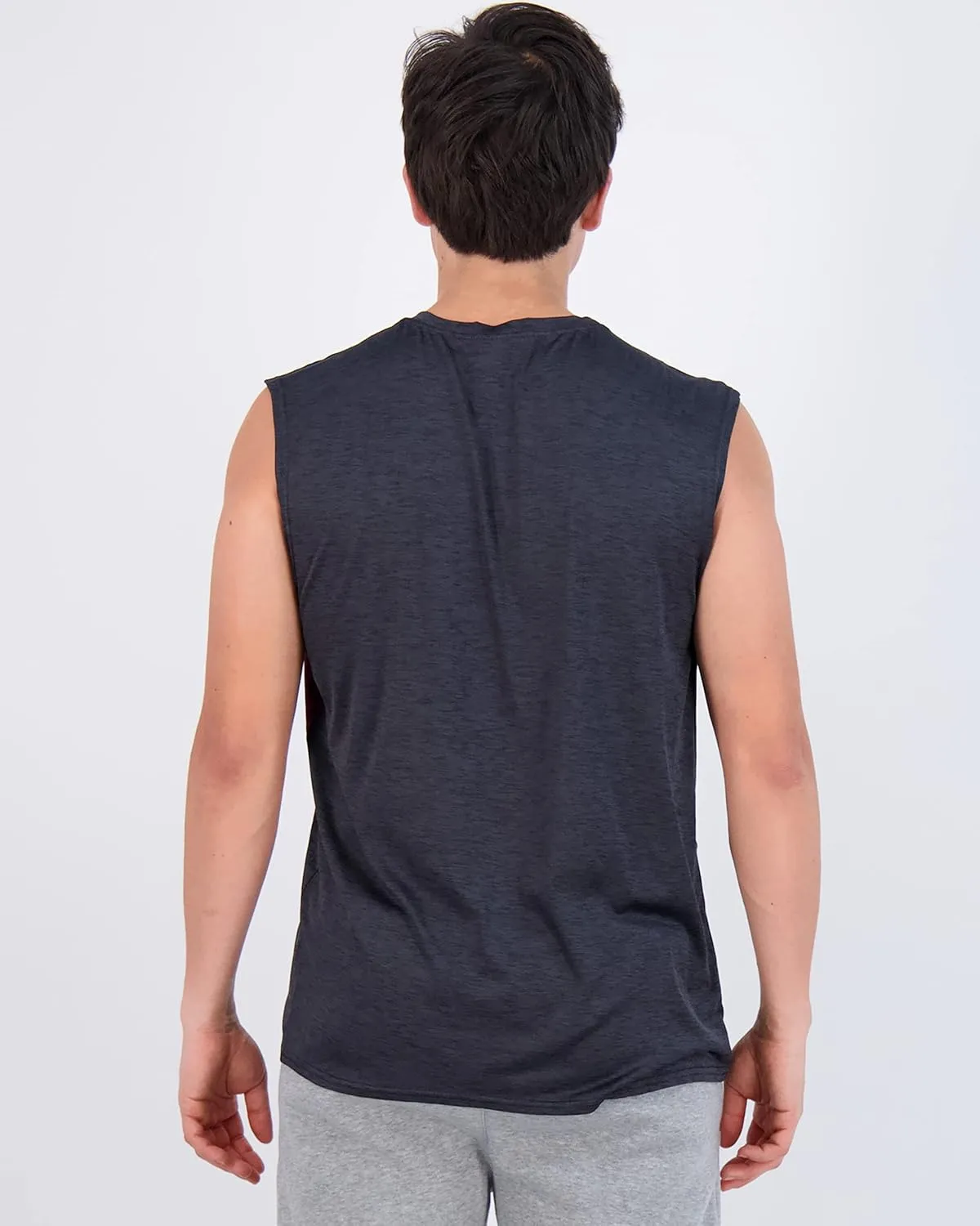 Real Essentials 3 & 5 Pack: Men's Dry-Fit Active Muscle Tank Top - Standard and Big & Tall Sizes (S-5XLT)