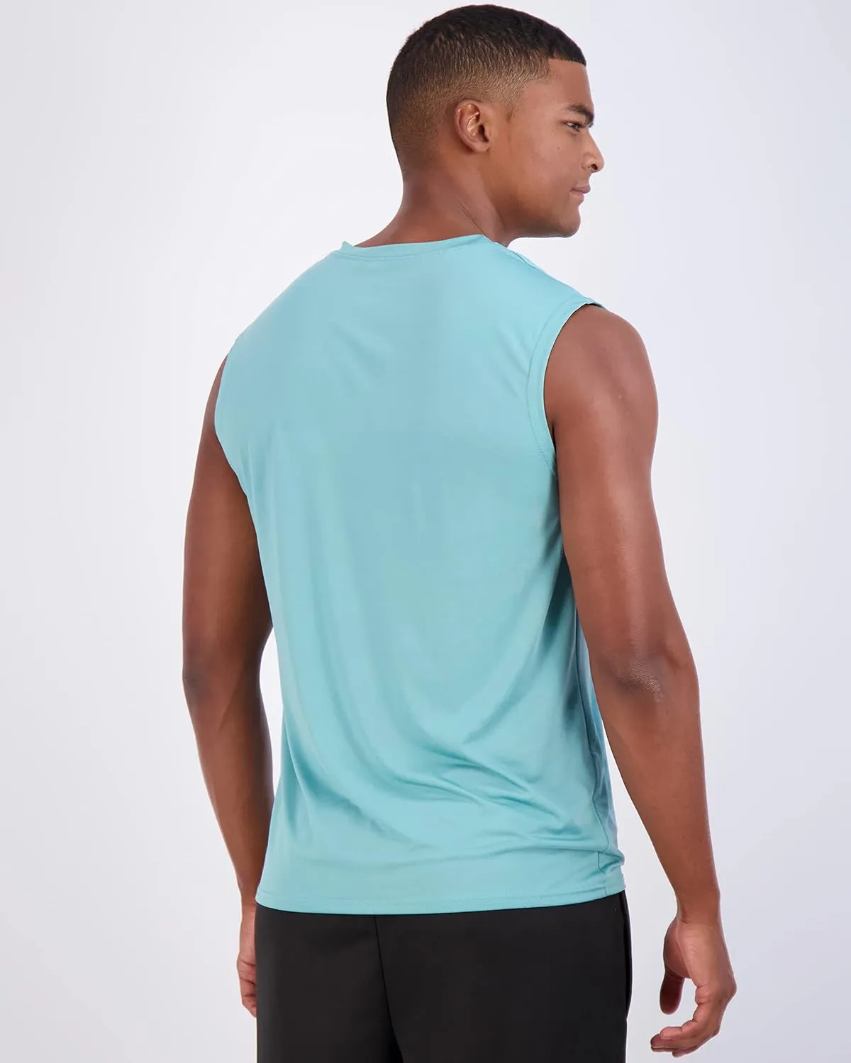 Real Essentials 3 & 5 Pack: Men's Dry-Fit Active Muscle Tank Top - Standard and Big & Tall Sizes (S-5XLT)