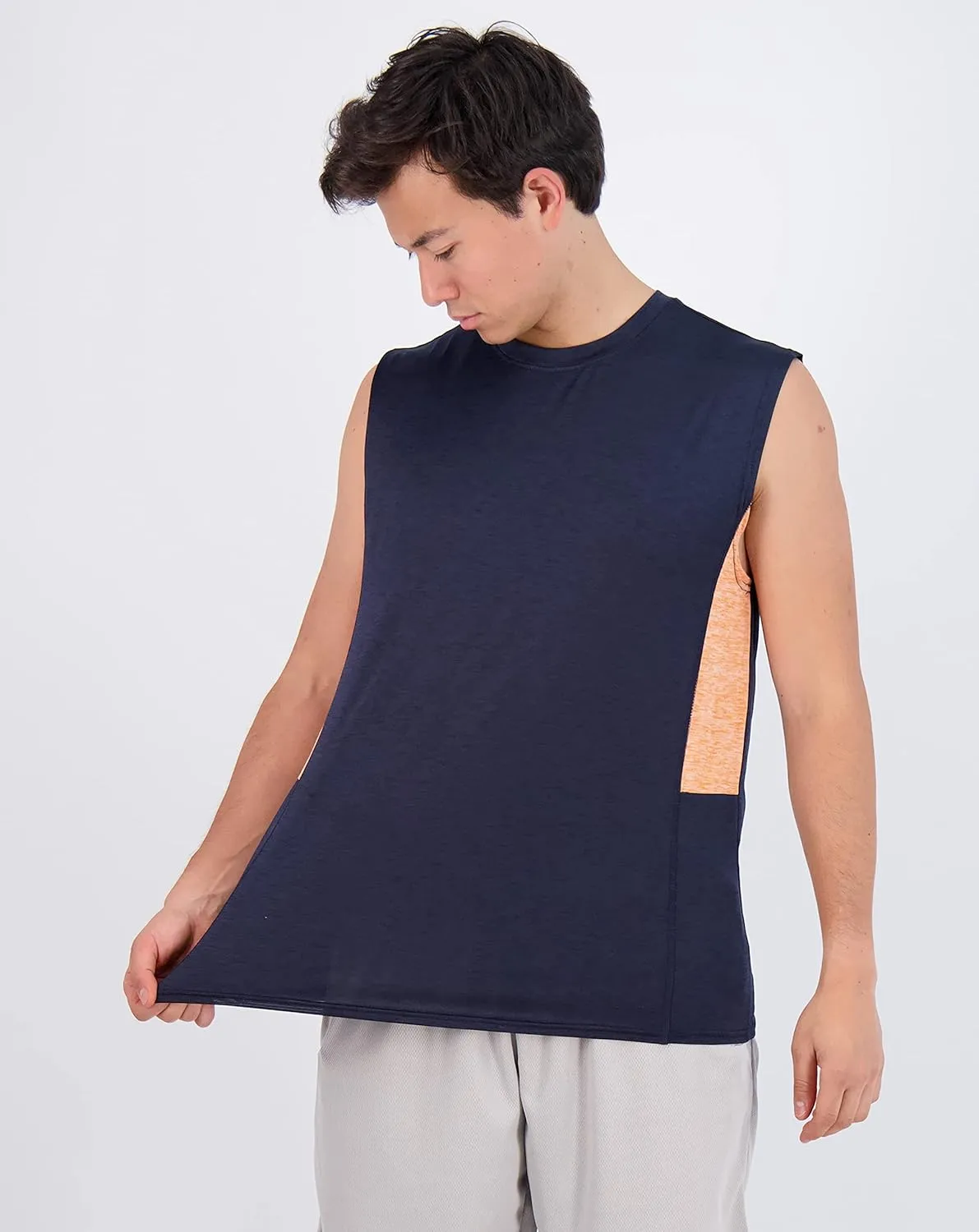 Real Essentials 3 & 5 Pack: Men's Dry-Fit Active Muscle Tank Top - Standard and Big & Tall Sizes (S-5XLT)