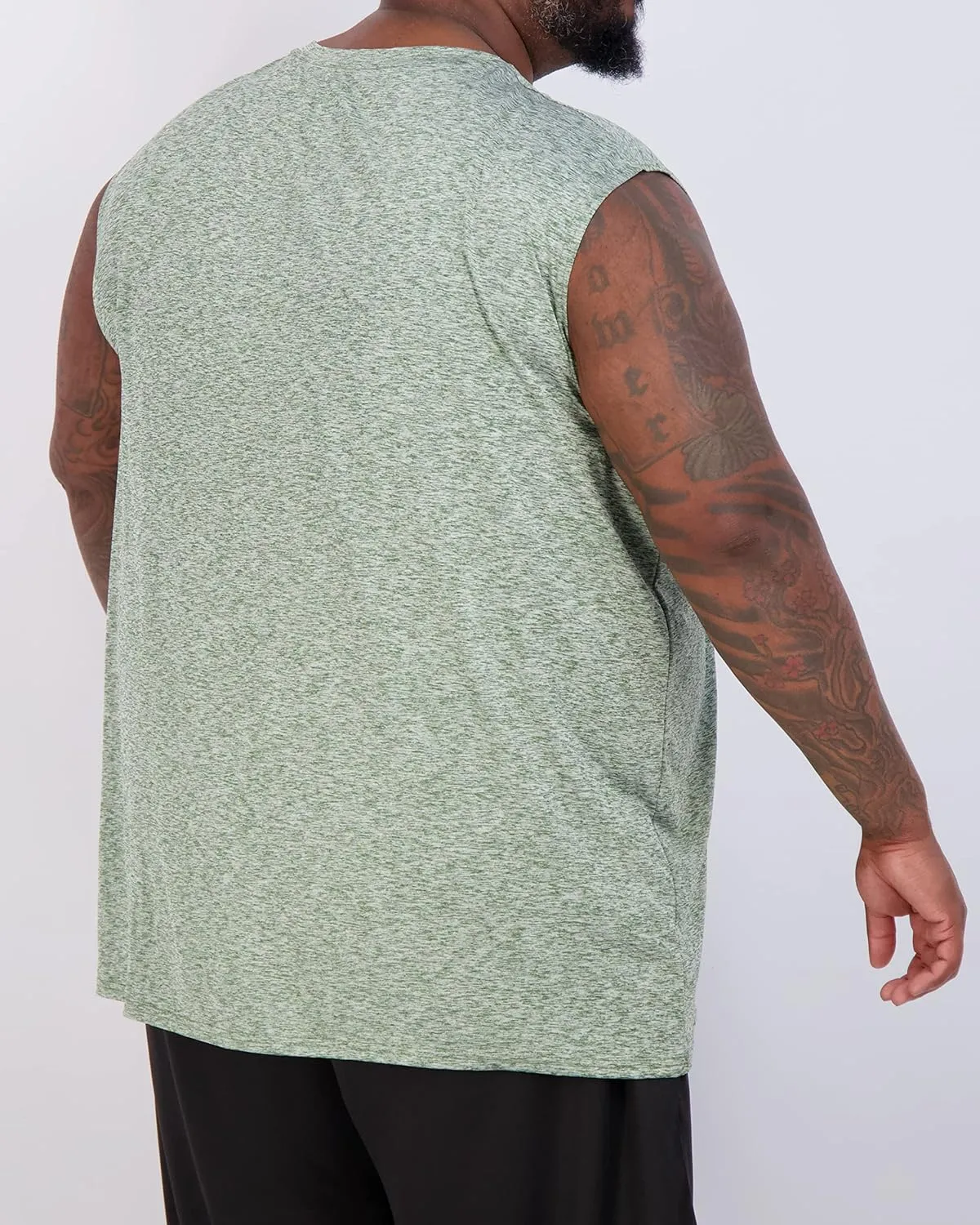 Real Essentials 3 & 5 Pack: Men's Dry-Fit Active Muscle Tank Top - Standard and Big & Tall Sizes (S-5XLT)