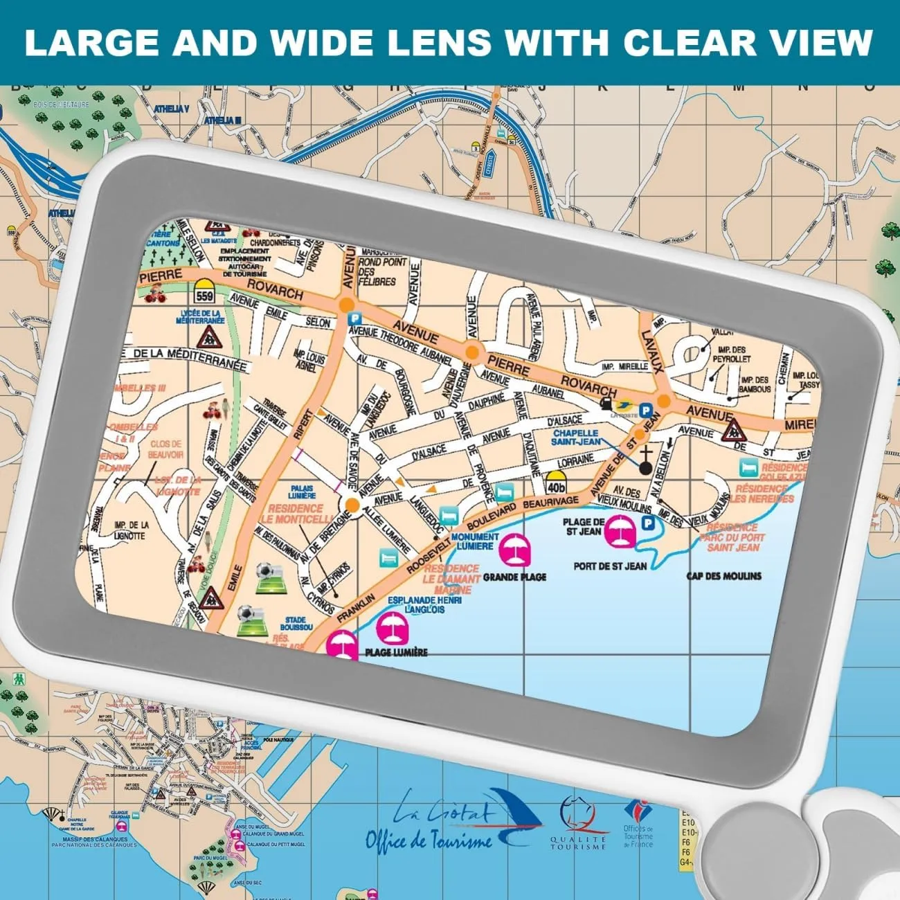 Rechargeable Magnifying Glass with Light for Reading, 5X Large Page Magnifier with LED Lighted for Seniors Low Vision, Folding Handheld Lightweight Rectangle Magnifier for Reading Book Small Print