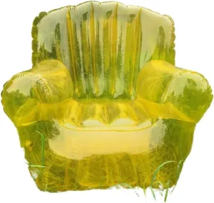 Recliner Single Inflatable Sofa Outdoor Camping Transparent Sofa Adult Double Thickened Leisure Portable Folding Air Chair Portable (Color : 102X102X74CM-01)