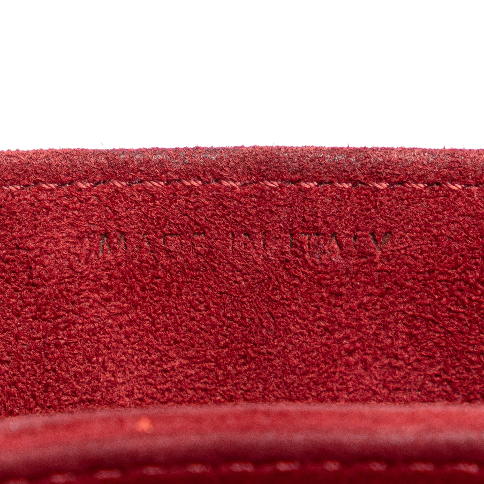 Red Dior Studded Lambskin Vertical Diorama Bag