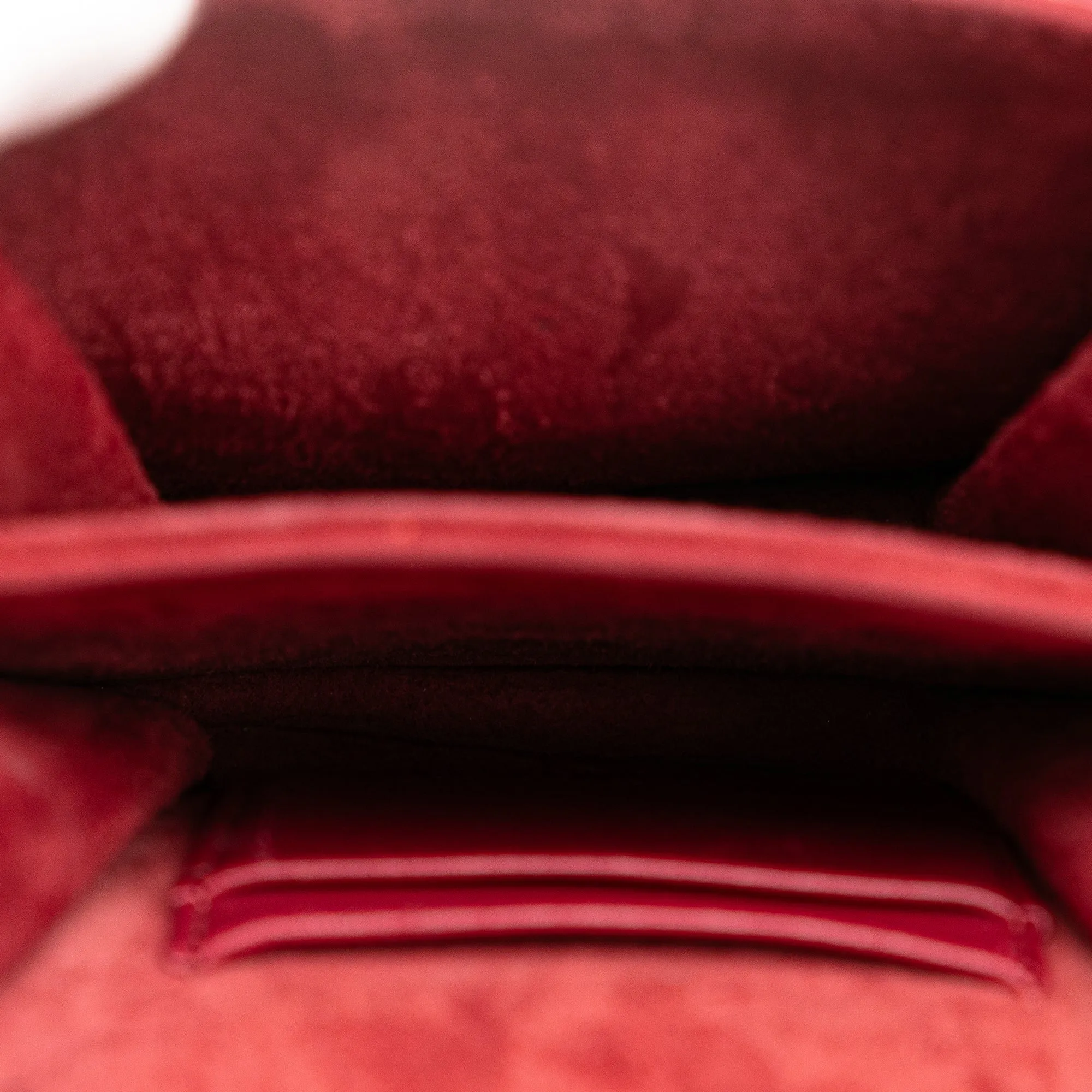 Red Dior Studded Lambskin Vertical Diorama Bag