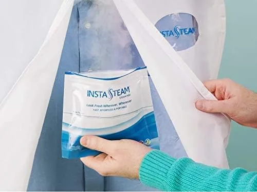 Refills, Portable Steamer For Clothes, Travel Size Clothing Wrinkle Remover for Garments, No Iron, Electricity-Free, Mini Steamer for Home, Office and Travel, Wrinkle Release, TSA Approved