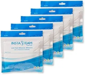 Refills, Portable Steamer For Clothes, Travel Size Clothing Wrinkle Remover for Garments, No Iron, Electricity-Free, Mini Steamer for Home, Office and Travel, Wrinkle Release, TSA Approved