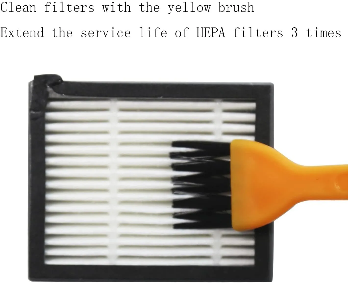 Replacement Parts Compatible with iRobot Roomba I, E & J Series i7 i7  i2 i3 i3  i4 i4  i6 i6  i8 i8 /Plus j6  j7 E5 E6 E7, 1 Set of Multi-Surface Rubber Brushes, 6 HEPA Filters, 6 Side Brushes