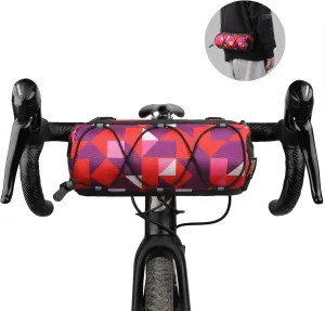 Rhinowalk Bike Handlebar Bag, Bicycle Front Bag Shoulder Bag Storage Bag with Shoulder Strap for Road Mountain Bike Cycling Travel