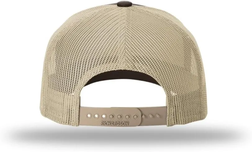 Richardson 112FPR Five Panel Pinch Adjustable Snapback Trucker Hat w/Bill Rope | Classic Mesh Back Cap| Bulk Packs Available