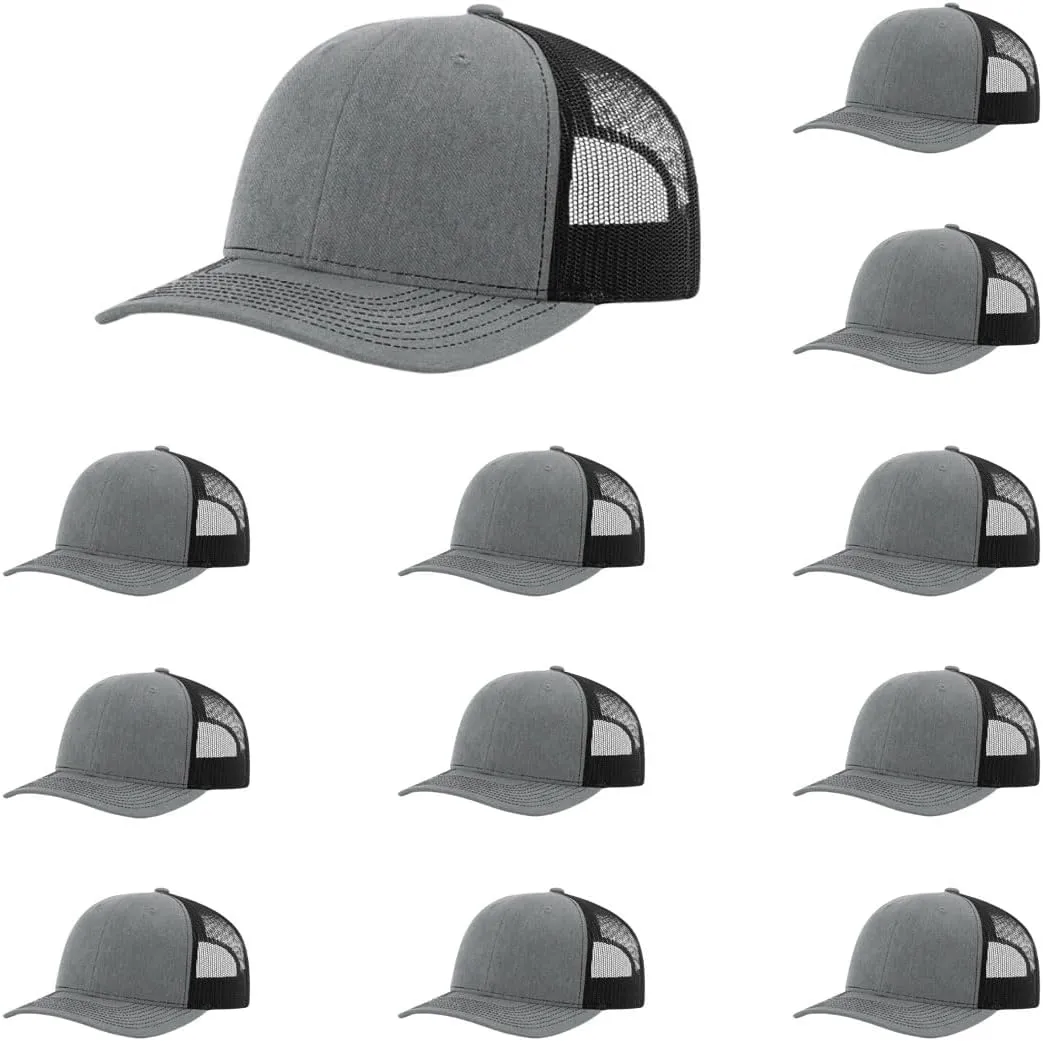 Richardson 112XL Classic Six-Panel Adjustable Snapback Trucker Cap | Bulk Packs Available