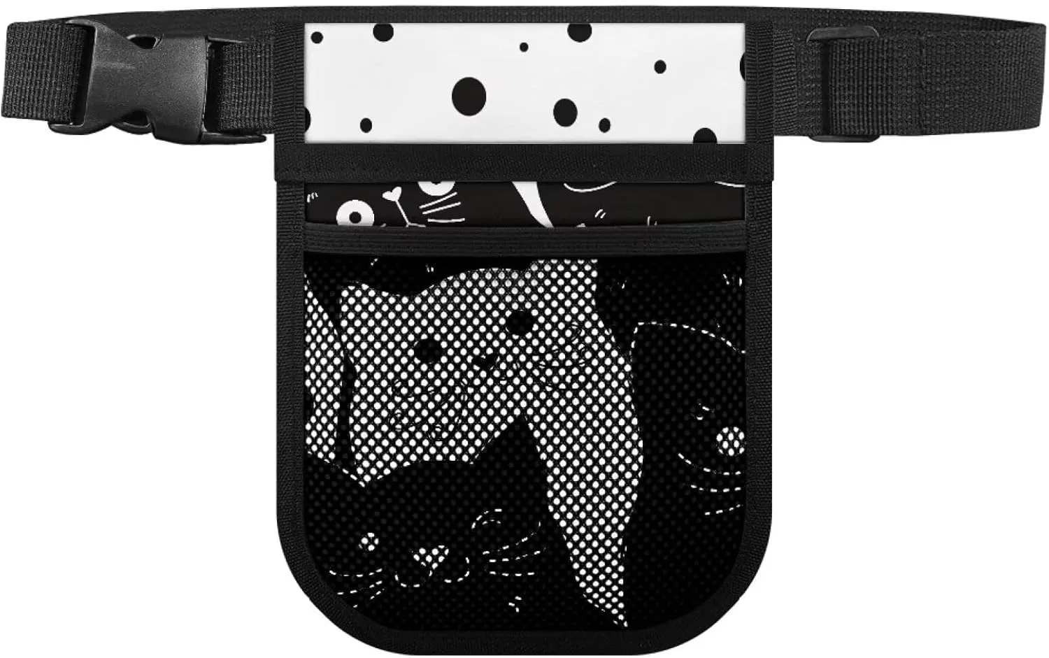 Rnyleeg Nurse Fanny Pack,Multi-compartment Nursing Waist Bag with Gear Pockets,Adjustable Belt,Nuse Tool Belt,Nuse Practical Storage Bag Organizer,Cartoon Cats Print
