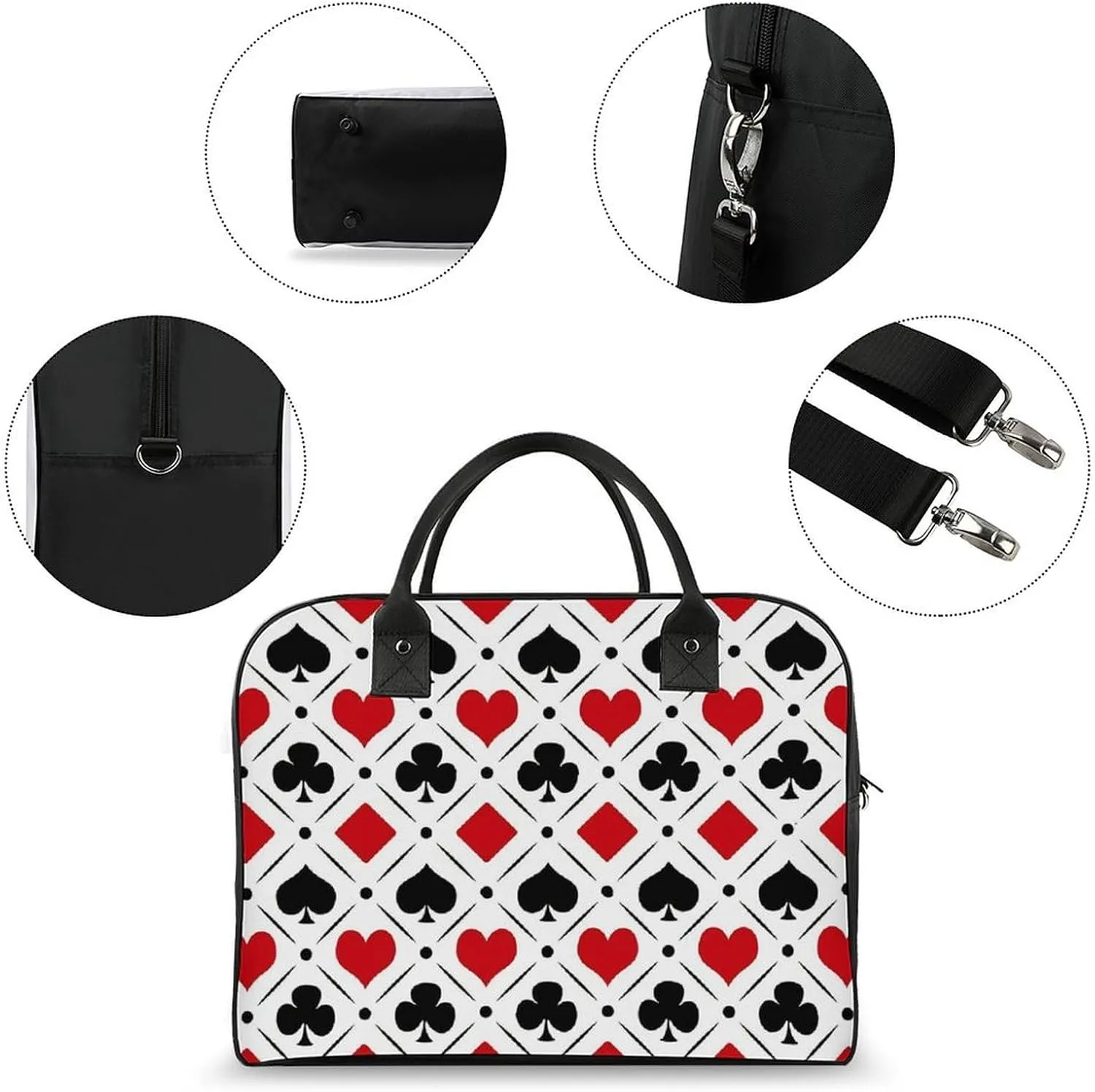 Ross Red Tartan Clans Fashionable Large Capacity Travel Handbag Unisex