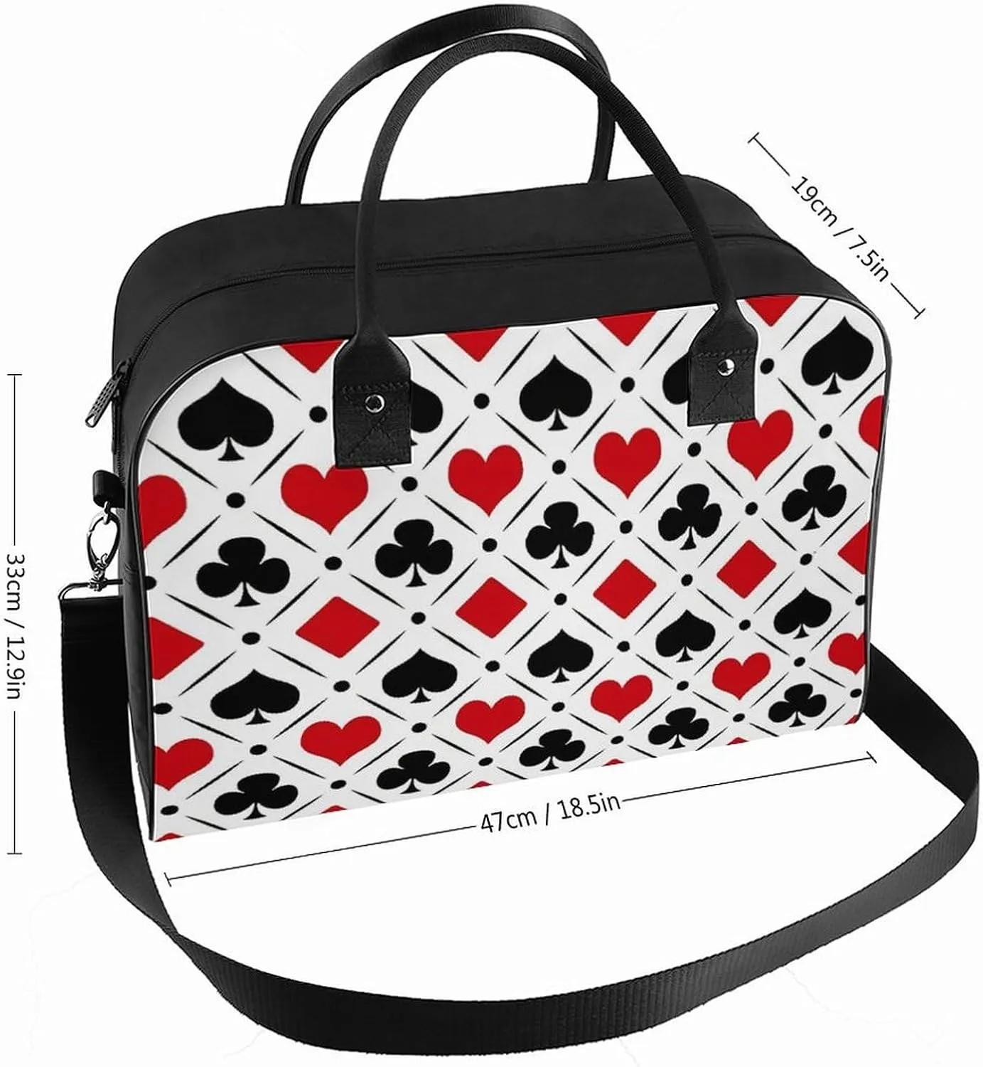 Ross Red Tartan Clans Fashionable Large Capacity Travel Handbag Unisex