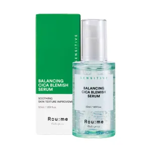 ROUME Balancing Cica Blemish Serum 1.69 fl.oz. (50ml) – Soothing Serum for Sensitive Skin with 7-Layer Cica Complex & Acetyl Hexapeptide-8, Whitening & Anti-Wrinkle