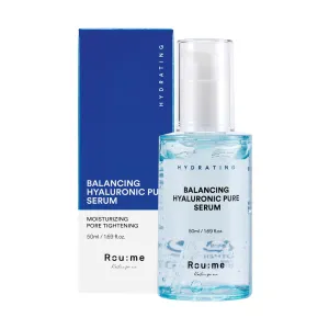ROUME Balancing Hyaluronic Pure Serum 1.69 fl.oz. (50ml) – Korean Hydrating Serum with 7-Layer Hyaluronic Acid & Panthenol, Clinical Moisture Boost, Whitening & Anti-Wrinkle