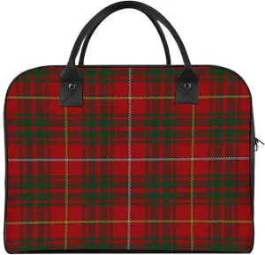 Royal Stewart Tartan Fashionable Large Capacity Travel Handbag Unisex