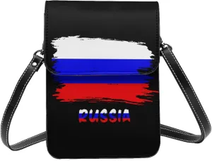 Russia Russians Flag Small Crossbody Bag Is A Shoulder Bag Designed For Women And Girls Cell Phone Crossbody Wallet Purses With Card Slots Adjustable Strap