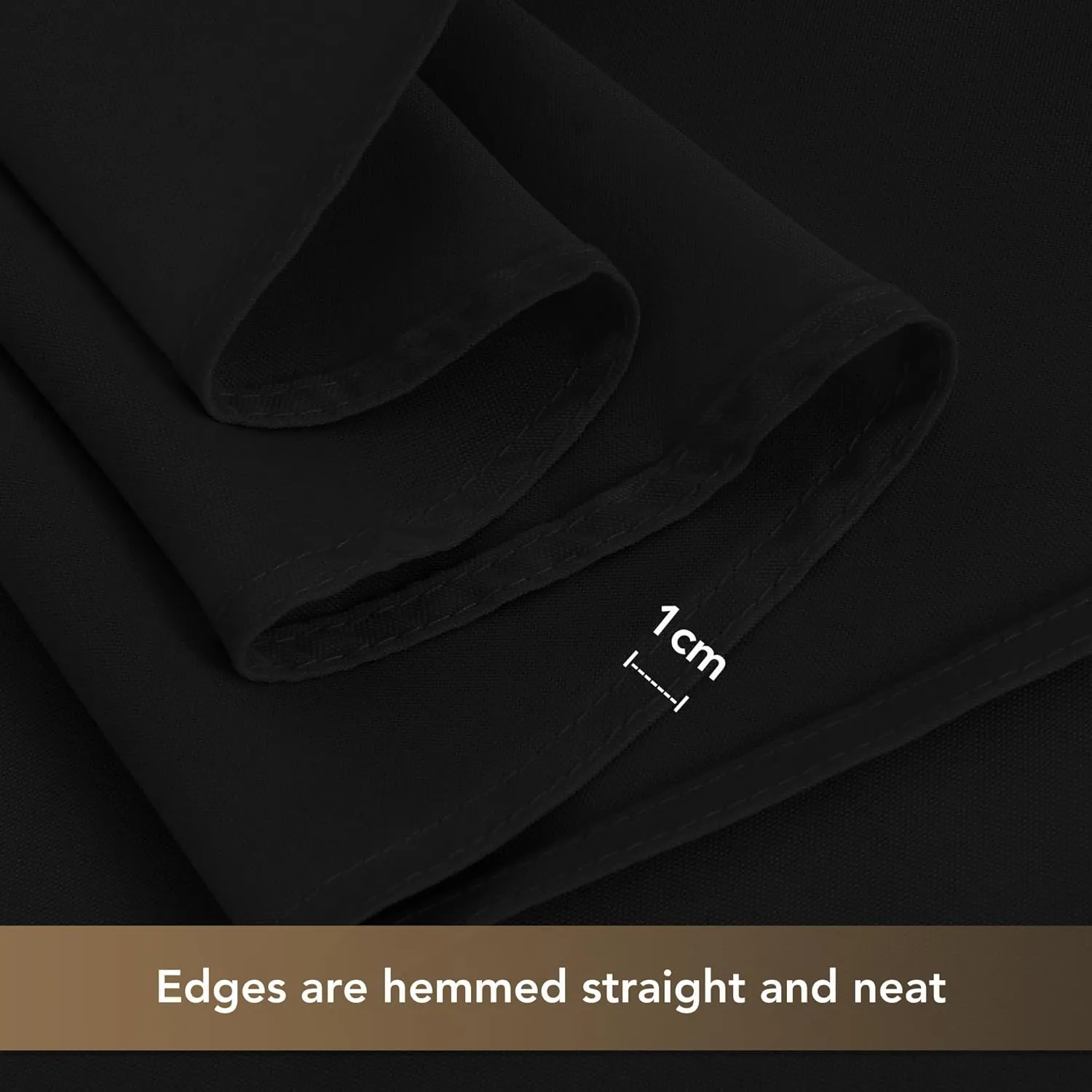 sancua Black Tablecloths for 6 Foot Rectangle Tables, 8 Pack - Washable Polyester Fabric Table Cloth, Reusable Table Covers for Wedding Party, Birthday, Banquet Reception, 54x108 Inch