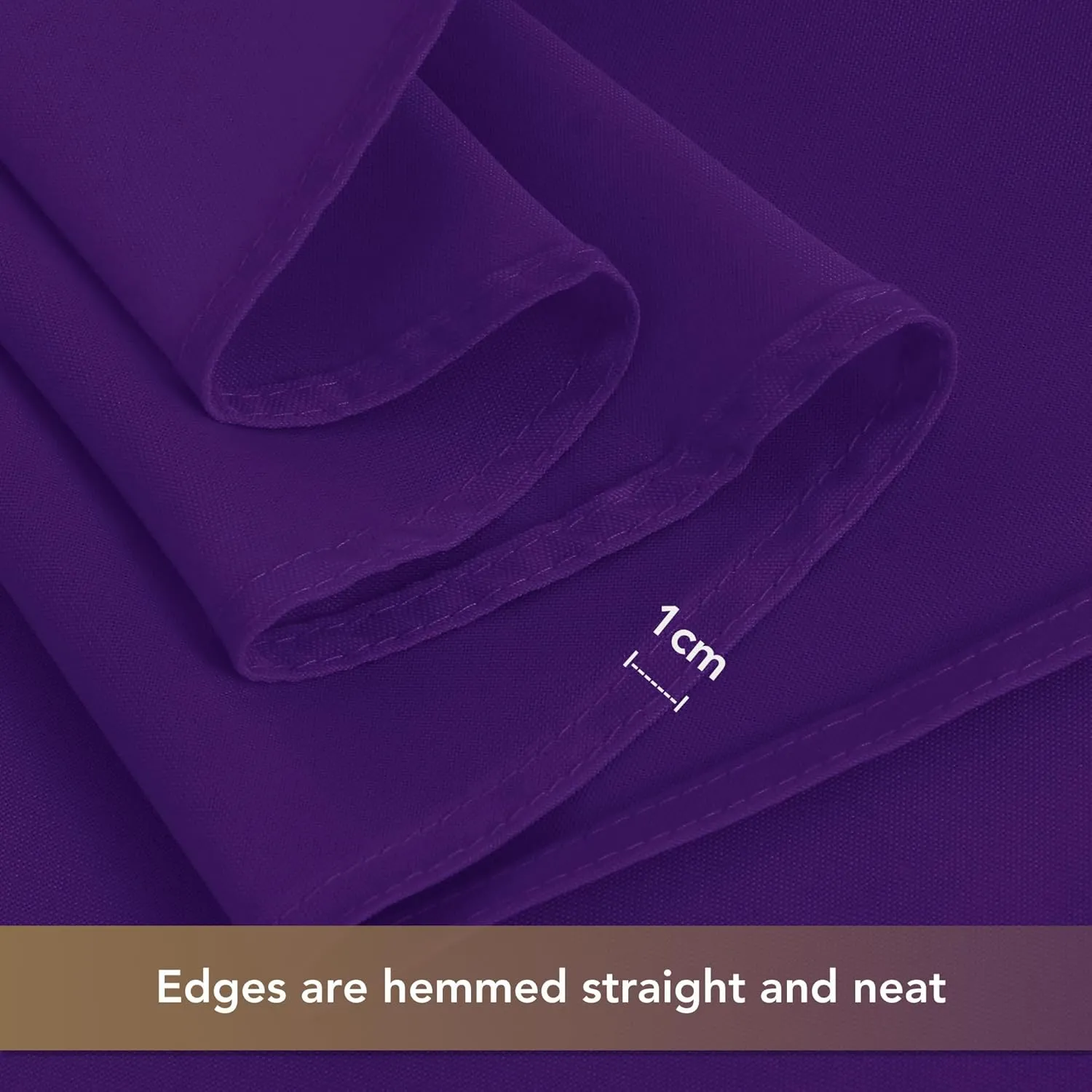sancua Rectangle Tablecloths for 6 Foot Tables, 6 Pack - Washable Polyester Fabric Table Cloth for Wedding Party, Birthday, Banquet Reception, 54x108 Inch, Purple
