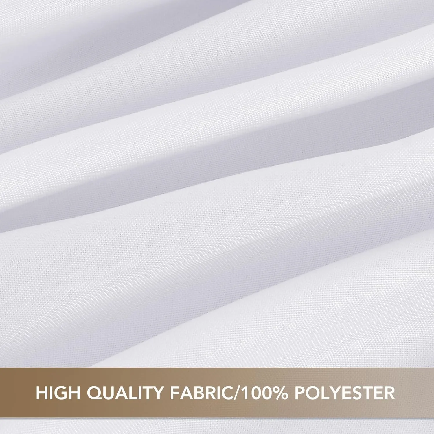 sancua White Table Cloths Rectangle, 8 Pack Tablecoths for 6 Foot Tables - Washable Polyester Fabric Table Cover for Wedding, Birthday Party, Banquet Reception, 54x108 Inch