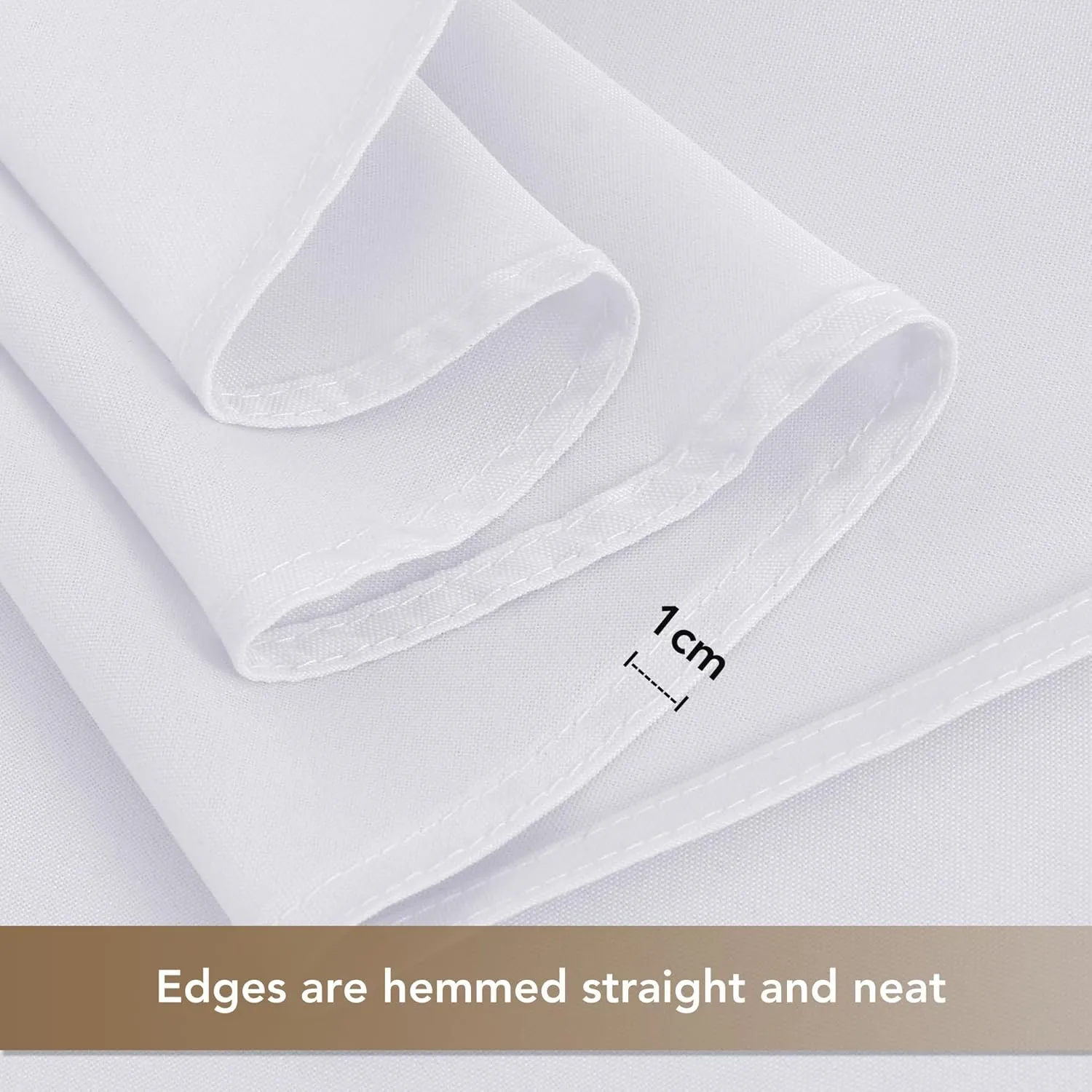 sancua White Table Cloths Rectangle, 8 Pack Tablecoths for 6 Foot Tables - Washable Polyester Fabric Table Cover for Wedding, Birthday Party, Banquet Reception, 54x108 Inch