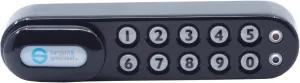 Sargent & Greenleaf 1300V Electronic Digital Keypad Mechanical Code Lock for Medical Carts, Cabinet, Drawers, and Lockers, Battery Included (Black, Right)